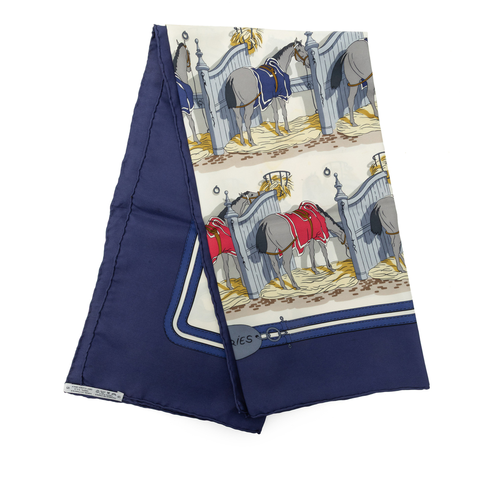 Pre-Loved Hermes Ecuries Silk Scarf 90